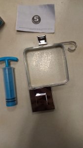 Wenko Uchwyt na suszarkę do włosów QUADRO, Vacuum-Loc, stal nierdzewna, WENKO 2