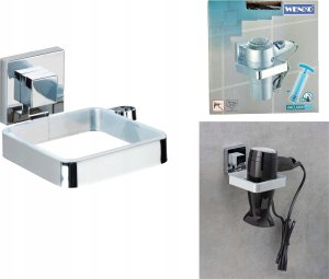 Wenko Uchwyt na suszarkę do włosów QUADRO, Vacuum-Loc, stal nierdzewna, WENKO 5
