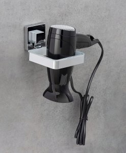 Wenko Uchwyt na suszarkę do włosów QUADRO, Vacuum-Loc, stal nierdzewna, WENKO 7
