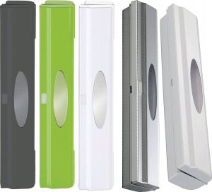 Wenko Funkcjonalny podajnik do folii spożywczej, obcinarka do foli, kolor szary, wykonany z tworzywa sztucznego, ostrze ze stali nierdzewnej, marka Wenko 11