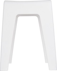 Wenko Stołek do łazienki, taboret, biały kolor, wyprofilowane siedzisko, tworzywo sztuczne, uniwersalny, marka WENKO 4