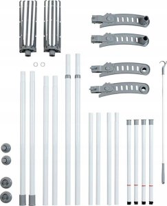 Wenko Teleskopowy wieszak na ubrania Herkules Flex, regulacja wysokości i szerokości, wymiary 116-190x165-300x36 cm, marka WENKO 5