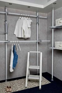 Wenko Teleskopowy wieszak na ubrania Herkules Flex, regulacja wysokości i szerokości, wymiary 116-190x165-300x36 cm, marka WENKO 9