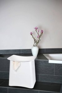 Kosz na pranie Wenko Kosz na pranie z siedziskiem, kolor biały, 2w1, WENKO 7