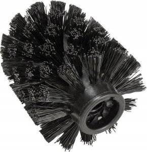 Wenko Zestaw WC Debar, szczotka, pojemnik i uchwyt na papier toaletowy, srebrny, stalowy, szkło, wymienna główka, marka WENKO 5