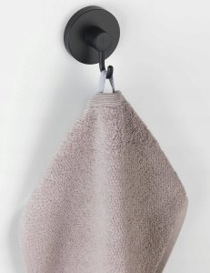 Wenko Wieszak na ręczniki Vacuum-Loc, 2 sztuki, czarny, WENKO 4