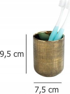 Wenko Kubek na szczoteczki do zębów RIVARA, złoty, WENKO 5
