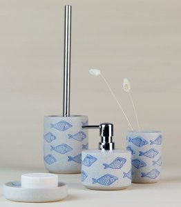 Dozownik do mydła Wenko Dozownik na mydło ceramiczny AQUAMARIN, 5