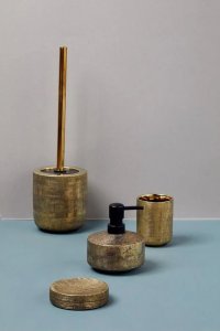 Wenko Mydelniczka ceramiczna RIVARA, złota, WENKO 9