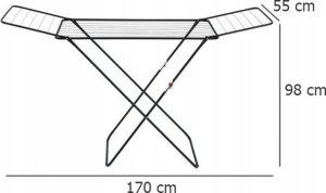 Wenko Suszarka na ubrania CHAMPION, kolor czarny, WENKO 6