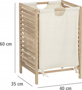 Kosz na pranie Wenko Kosz na pranie ze stelażem z drewna akacjowego ACINA, 48 l, WENKO 4