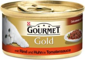 Gourmet GOLD WOŁOWINA+KURCZAK+POMIDOR 85g 1
