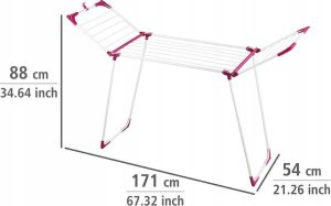 Wenko Suszarka SUMMER na pranie - rozkładana, wolnostojąca, WENKO 9