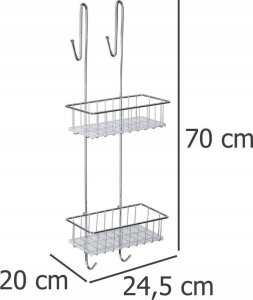 Wenko Półki łazienkowe CADDY, stal nierdzewna, WENKO 5