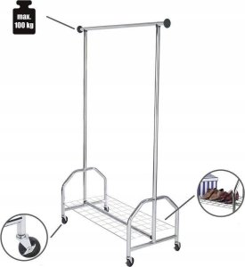 Wenko Stojak na ubrania PROFI CHROME - szafa na kółkach, WENKO 8