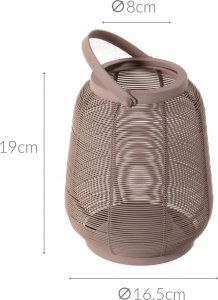 Home Styling Collection Lampion metalowy z uchwytem, 16 x 19 cm 4