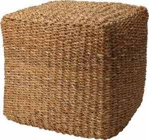 Home Styling Collection Pufa z trawy morskiej, 40 x 40 x 38 cm 1