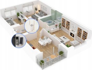 Ezviz Zasilany bateryjnie wideodomofon Ezviz EP3X (3MP+2MP) 6