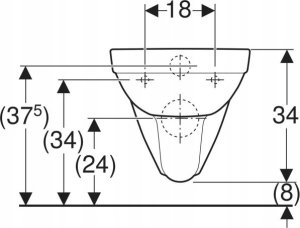 Miska WC Geberit Geberit lejowa, wisząca miska WC Selnova Rimfree 500.265.01.1 4