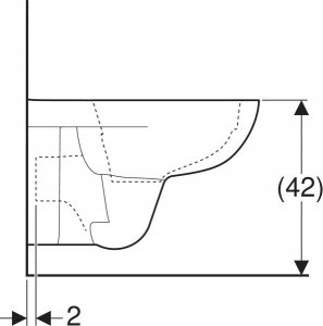 Miska WC Geberit Geberit lejowa, wisząca miska WC Selnova Rimfree 500.265.01.1 5