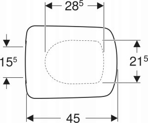 Deska sedesowa Geberit Geberit deska sedesowa Selnova Square, mocowanie od góry 500.336.01.1 4