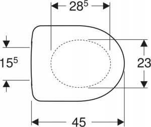 Deska sedesowa Geberit Geberit deska sedesowa Selnova, mocowanie od góry 500.335.01.1 4