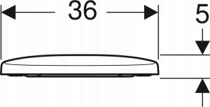 Deska sedesowa Geberit Geberit deska sedesowa Selnova, mocowanie od góry 500.335.01.1 5