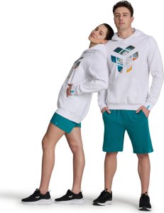 Arena Bluza sportowa z kapturem ocieplana kangurka Arena Planet Water R.L 2