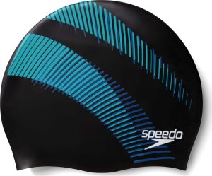 Speedo Czepek Pływacki Unisex Silicone Cap Black/Blue 1