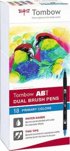 Tombow Tombow ABT-18P-1, 18 colours, Multicolour, Bullet tip & Brush tip, 0.8 mm, 1 cm, Black 7