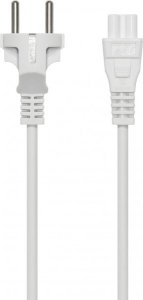 Kabel zasilający Deltaco Earthed device cable, straight CEE 7/7 > IEC 60320 C5, 0.5m 2