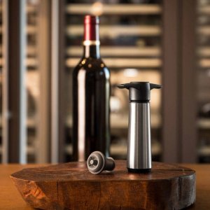 Vacu Vin Wine Saver Stainless Steel Gift box 5