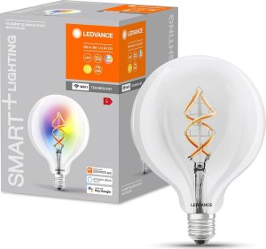 Ledvance LEDVANCE SMART+ WiFi Filament Globe RGBW, Smart bulb, Wi-Fi, Transparent, Integrated LED, E27, Warm white 1