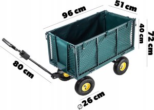 Kadax KADAX Wózek Ogrodowy Transportowy Solidny 450kg 2