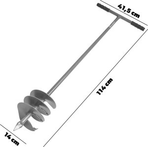 Kadax Świder Ręczny Do Ziemi Gleby Wiertnica Glebowa 14cm 140mm Dołownik mocny 2