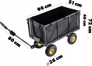 Kadax KADAX Wózek Ogrodowy Transportowy Solidny 450kg 2