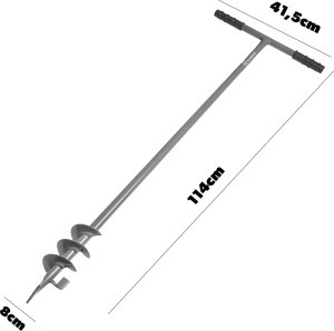 Kadax Świder Ręczny Do Ziemi Gleby Wiertnica Glebowa 8cm 80mm Dołownik mocny 2