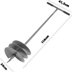 Kadax Świder Ręczny Do Ziemi Gleby Wiertnica Glebowa 26cm 260mm Dołownik mocny 2