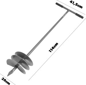 Kadax Świder Ręczny Do Ziemi Gleby Wiertnica Glebowa 20cm 200mm Dołownik mocny 2