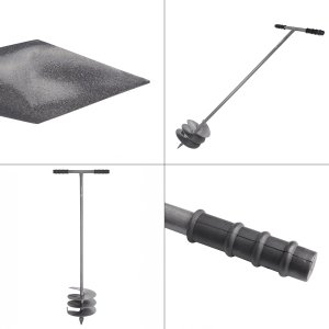 Kadax Świder Ręczny Do Ziemi Gleby Wiertnica Glebowa 20cm 200mm Dołownik mocny 9