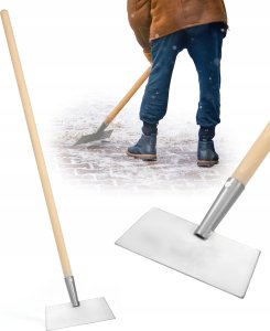 Kadax KADAX Łopata Zgarniacz Do Śniegu Pług Na Kółkach + Skuwacz Zbijak Lodu 25cm 8