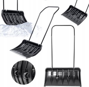 Kadax KADAX Łopata Zgarniacz Do Śniegu Pług Na Kółkach + Skuwacz Zbijak Lodu 25cm 9