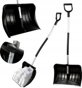 Kadax KADAX Łopata Do Śniegu Do Odśnieżania Szufla Solidna + Skuwacz Do Lodu 25cm 11