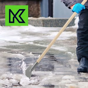 Kadax KADAX Łopata Do Śniegu Do Odśnieżania Szufla Solidna + Skuwacz Do Lodu 25cm 6