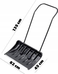 Kadax KADAX Łopata Zgarniacz Pług Do Śniegu Na Kółkach + Łopata Ergo Zestaw 3