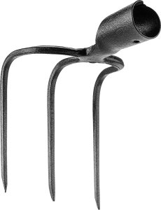 Kadax Haki 3-Zębne Do Nawozu Obornika Nieoprawione Widły Kopacz Bez Trzonka 5