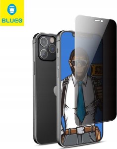 Blueo Szkło Hartowane 5D Mr. Monkey Glass - Apple iPhone 13 Pro Max / 14 Plus czarny (Strong Privacy) 2