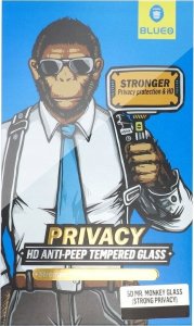 Blueo Szkło Hartowane 5D Mr. Monkey Glass - Apple iPhone 13 Pro Max / 14 Plus czarny (Strong Privacy) 7