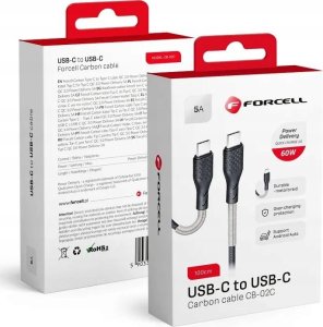 Kabel USB ForCell USB-C - USB-C 1 m Czarny 11