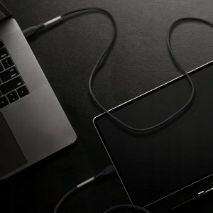 Kabel USB ForCell USB-C - USB-C 1 m Czarny 12